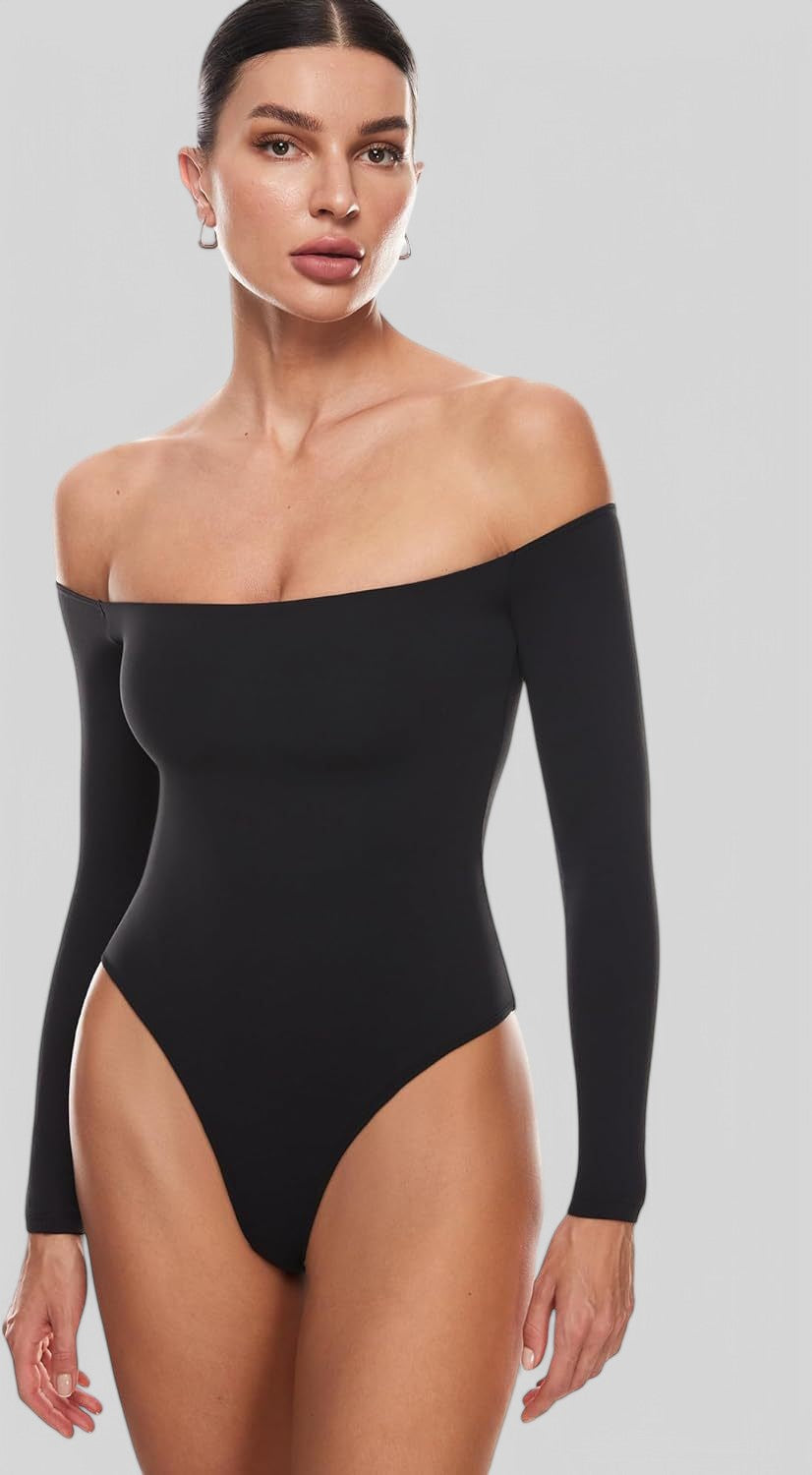 Gleamshape - Longsleeve Tanga Bodysuit