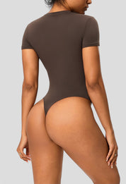 Gleamshape – T-Shirt-Look Tanga Bodysuit